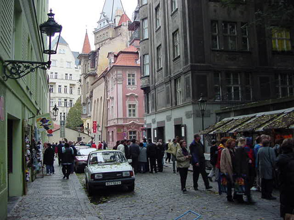 Tourists flock to this street in Prague