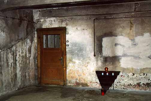 The gas chamber in the Auschwitz main camp
