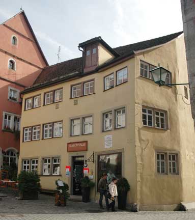 House where Nunsch lived in Rothenburg