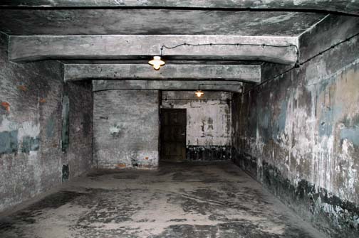 The gas chamber in the main Auschwitz camp
