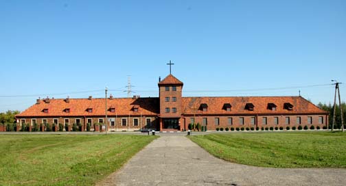 Building at Auschwitz-Birkenau that was once used by the Nazis