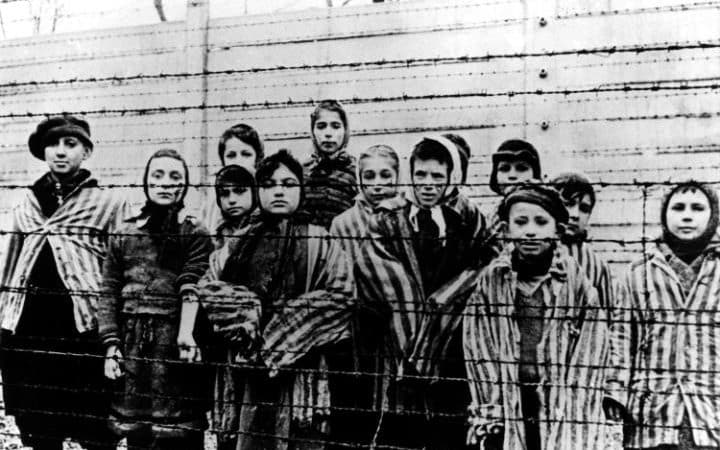 Children at Auschwitz-Birkenau who survived the Holocaust